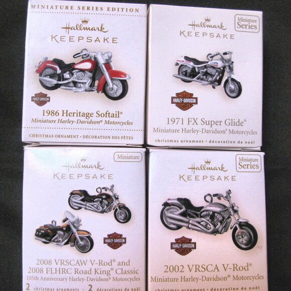 H-D/HALLMARK MINI BIKE ORNAMENT COLLECTION 1999-2012 -15 BIKES - Picture 7 of 8